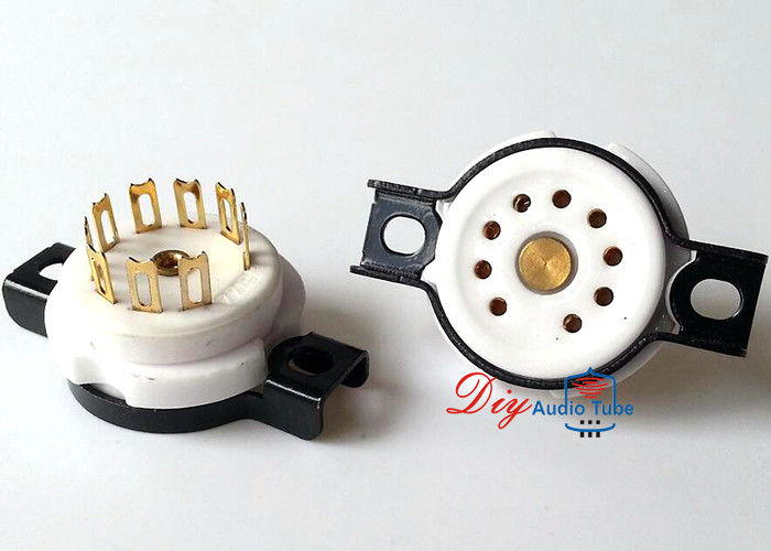 EIZZ 9pin gold plated Ceramic tube socket for 12AT7 ECC82 12AX7 EL84 amplifier DIY